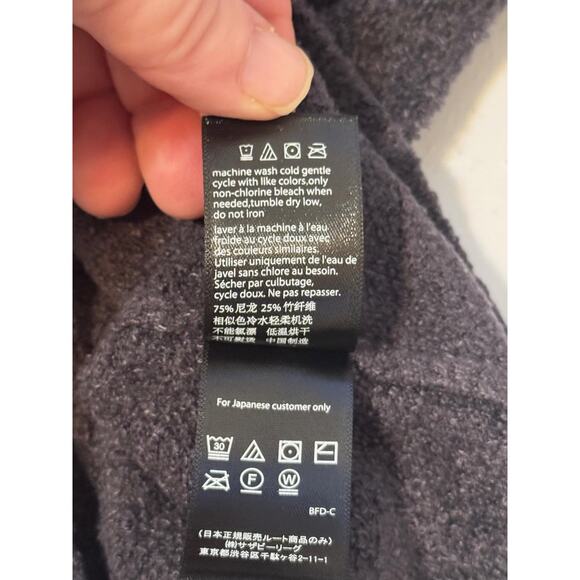 Barefoot Dreams Sweater Womens XS Gray CozyChic Mock Neck 1/4 Zip Pullover - Picture 12 of 14